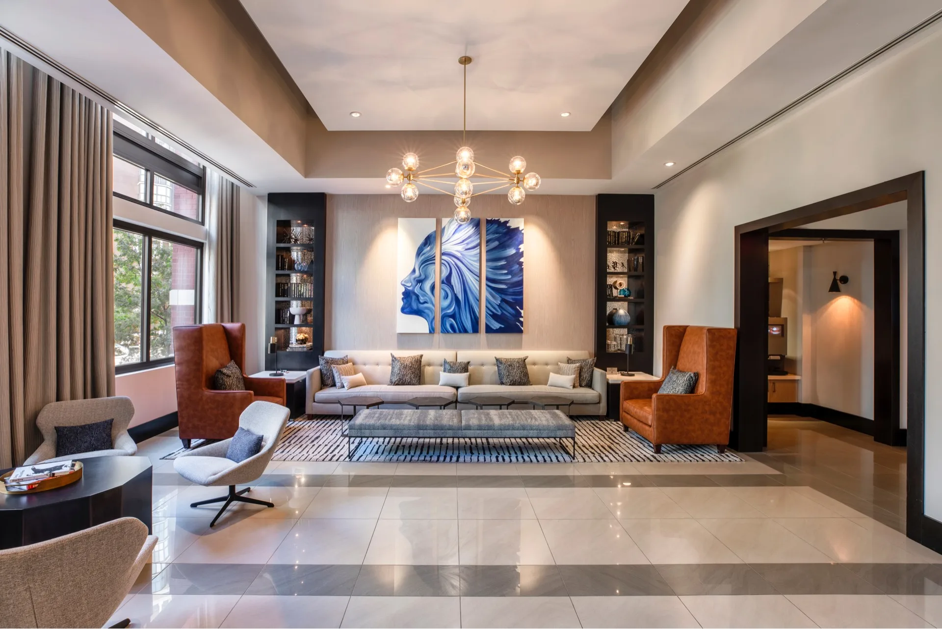 The Sedona lobby with excellent lighting