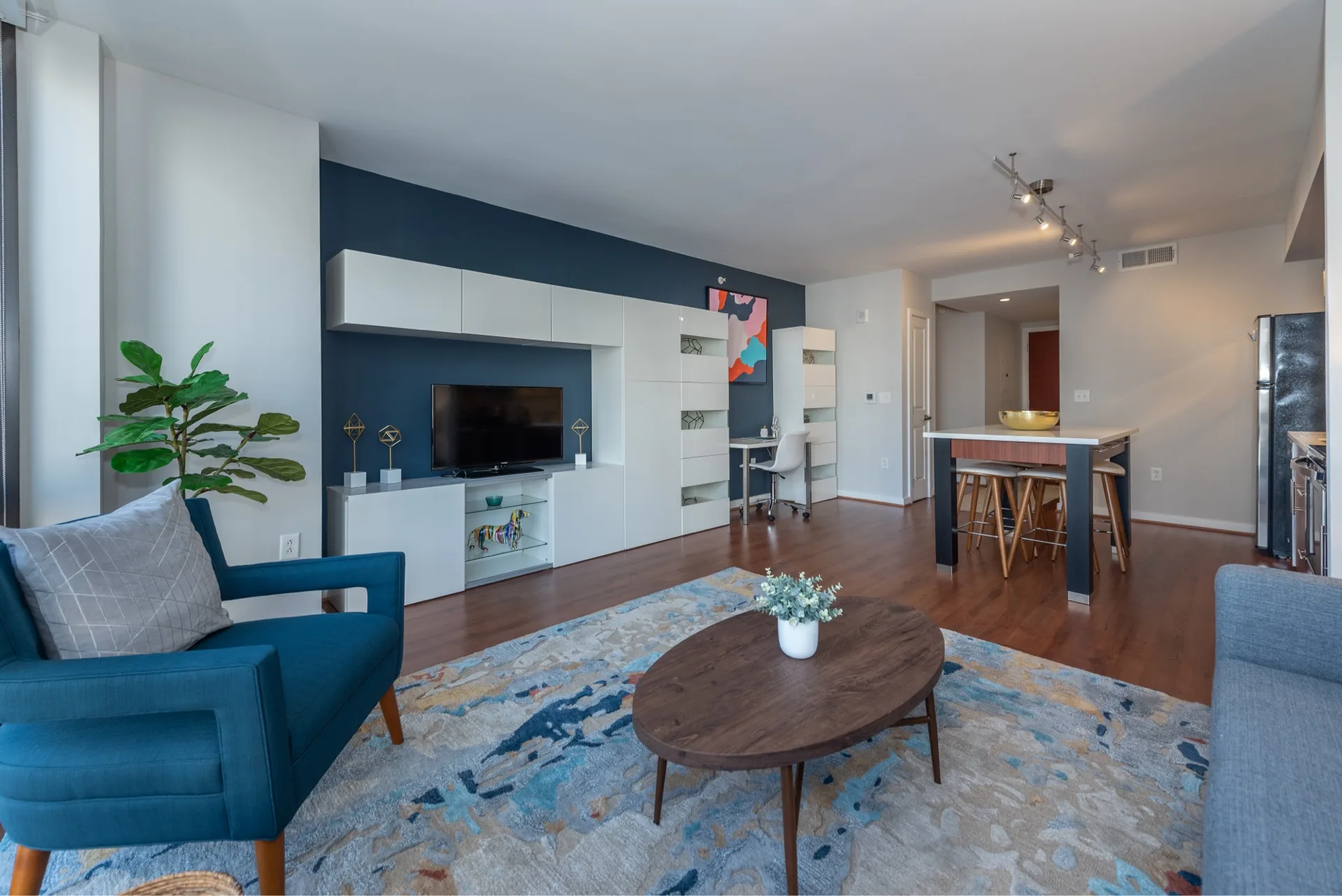 Open living room space